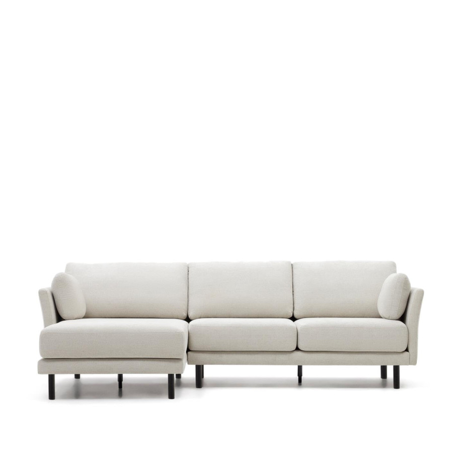 Kave Home Loungebank 'Gilma' Links/Rechts, Chenille, kleur Beige afbeelding 1