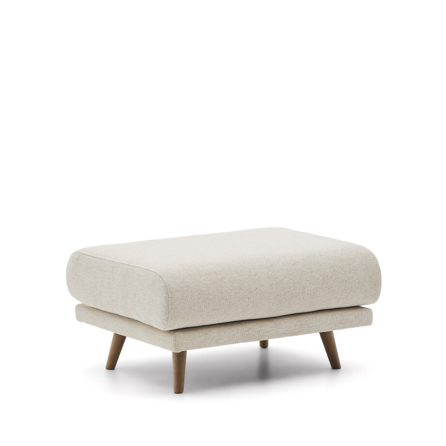 Kave Home Hocker 'Karin' kleur Beige Kave Home Hocker 'Karin' kleur Beige afbeelding