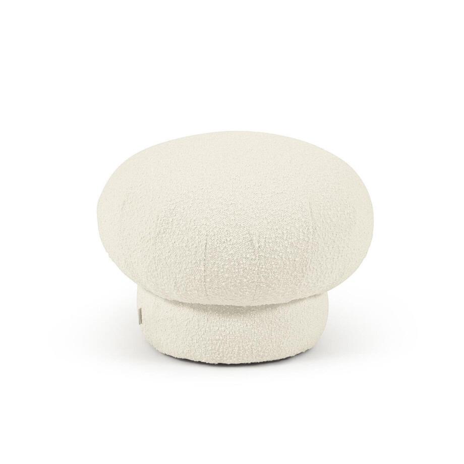 Kave Home Poef 'Sarisha' Bouclé, 50cm afbeelding 1