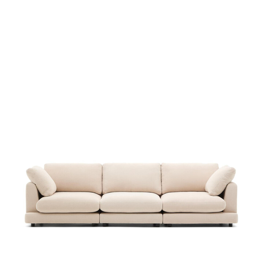 Kave Home 4-zits Bank 'Gala' Chenille, kleur Beige afbeelding 1