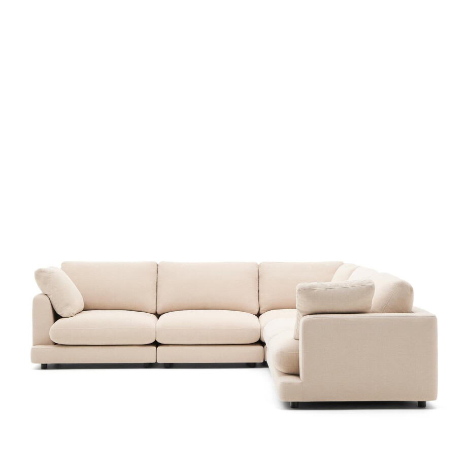 Kave Home 6-zits Hoekbank 'Gala' Chenille, kleur Beige afbeelding 1