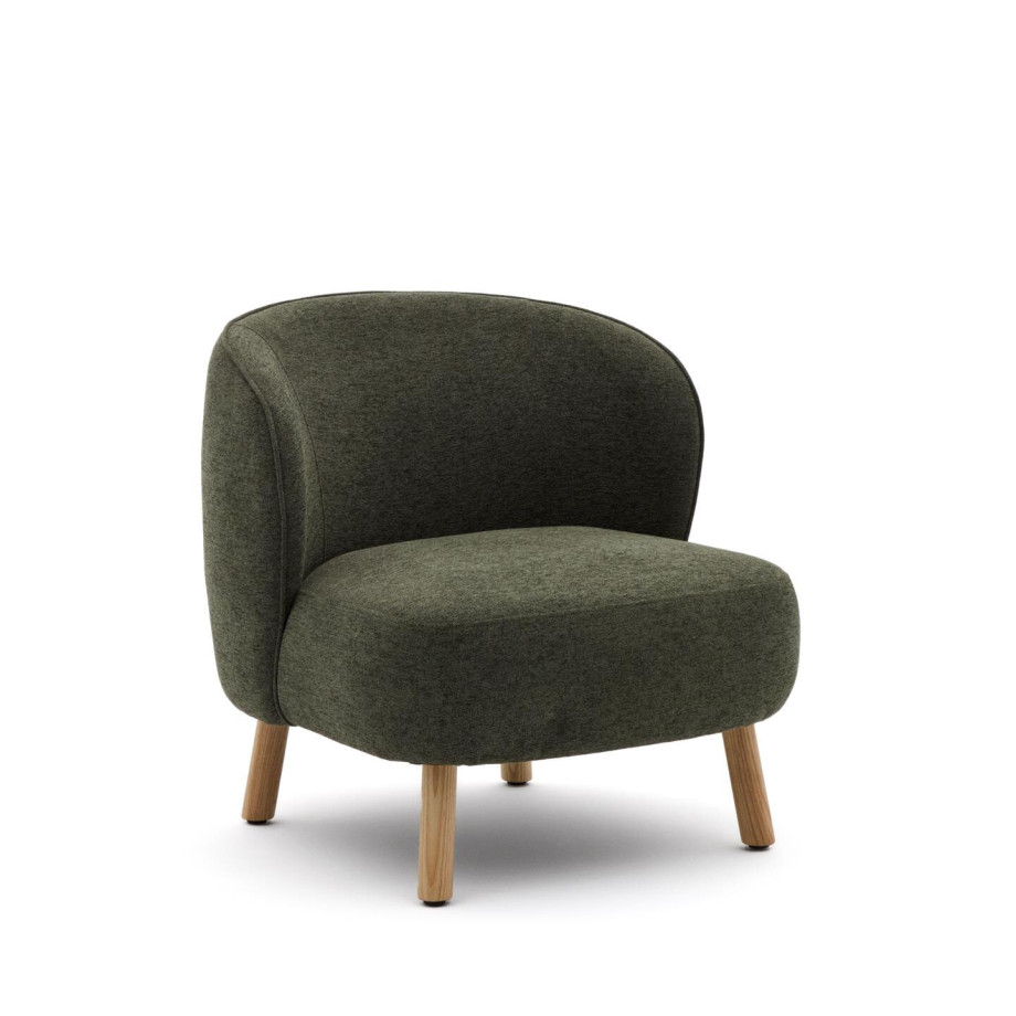 Kave Home Fauteuil 'Ulit' Chenille, kleur Groen afbeelding 1