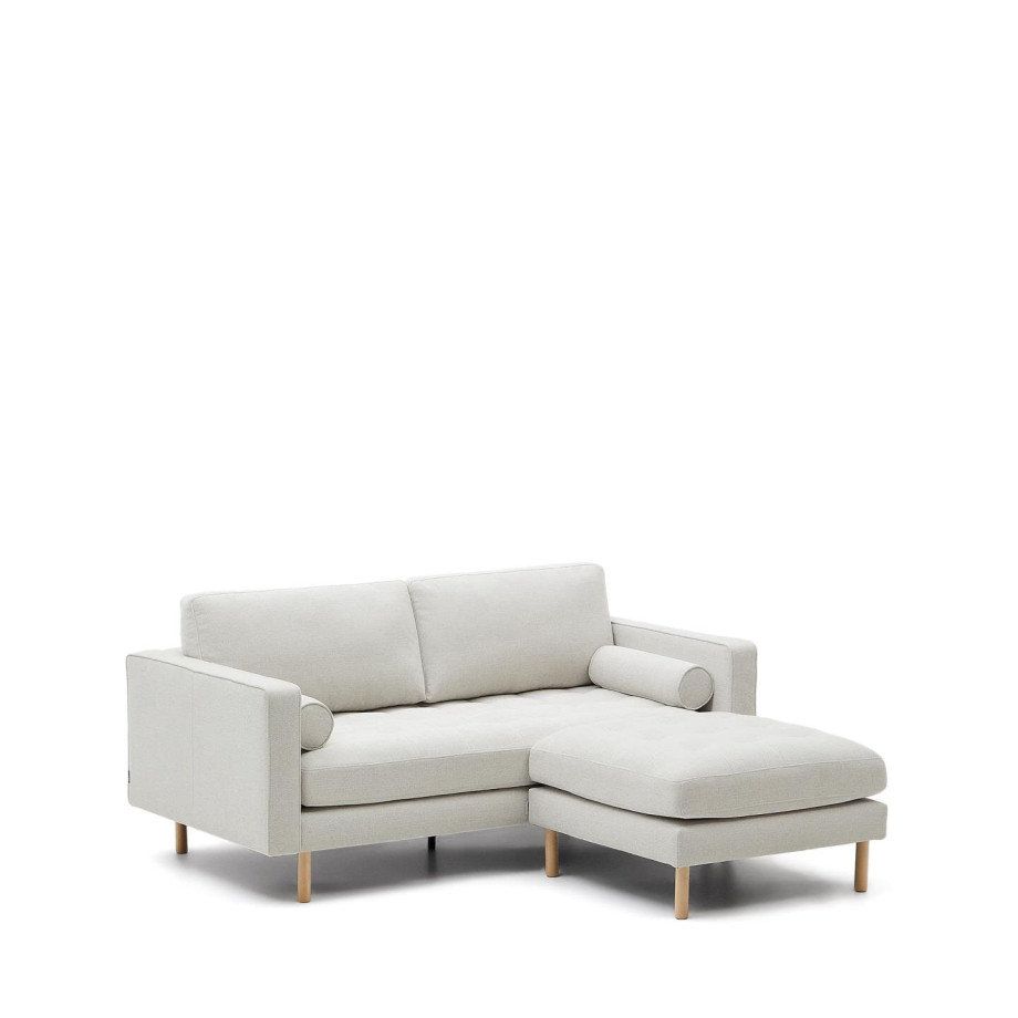 Kave Home 2-zits Loungebank 'Debra' Links/Rechts, Chenille, kleur Beige afbeelding 1