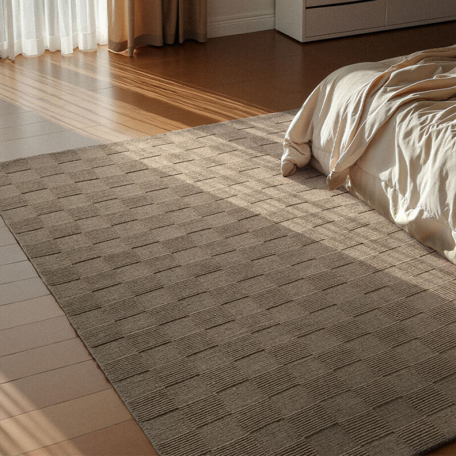Wollen Vloerkleed Scala - Grijs Beige 230x160cm - Wol - Dekbed-Discounter.nl afbeelding 1