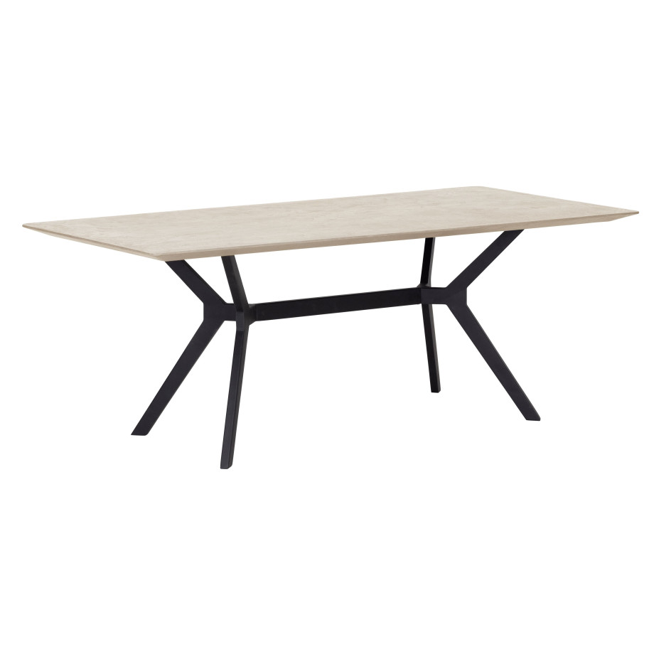 DTP Home Eettafel 'Novi' Mortex, 200 x 95cm, kleur Zand afbeelding 1