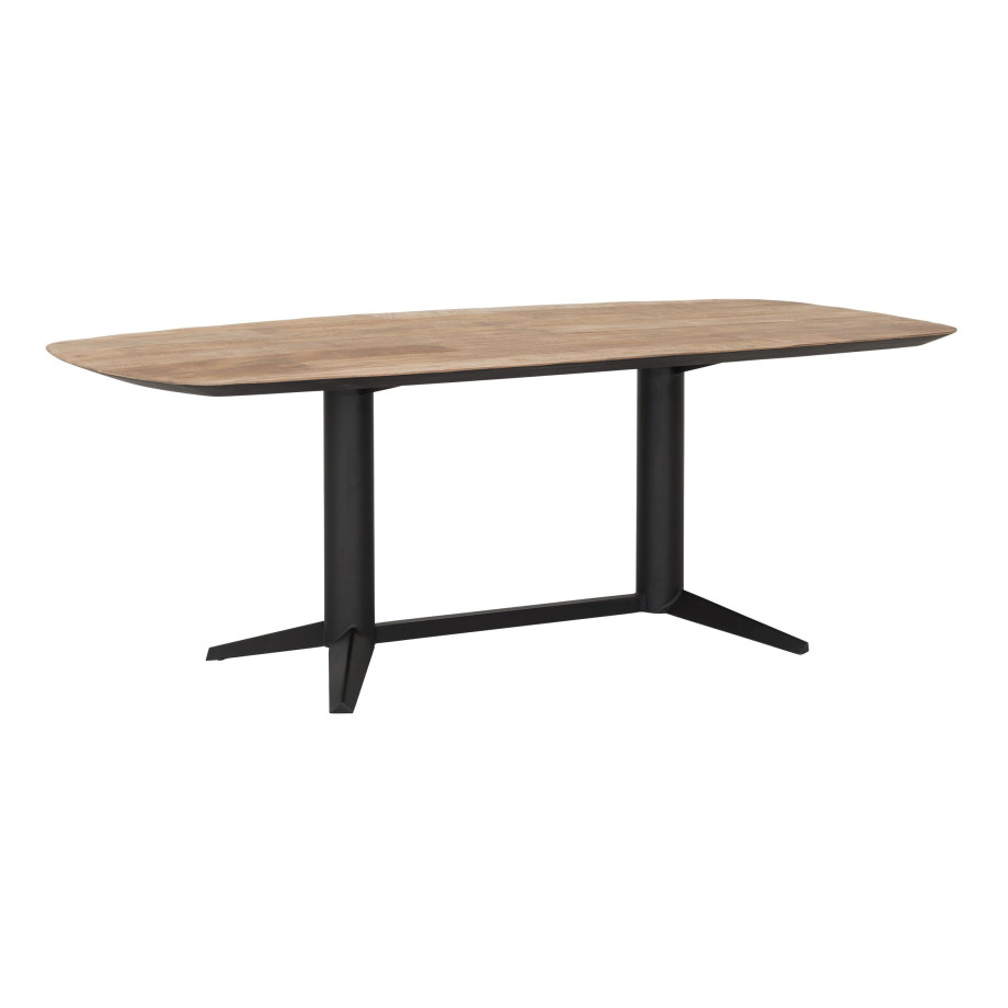 DTP Home Eettafel 'Soho' Deens ovaal, Teakhout, 210 x 110cm afbeelding 