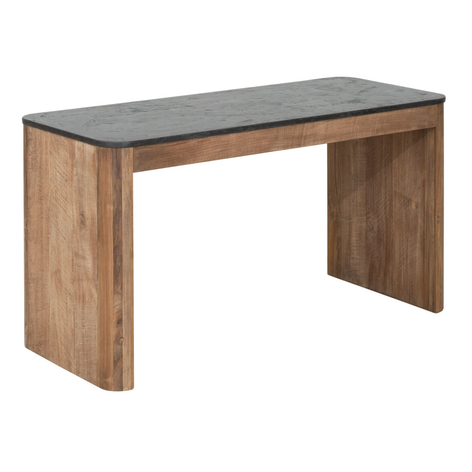 DTP Home Bureau 'Soho' Teakhout en betonlook, 140 x 60cm afbeelding 