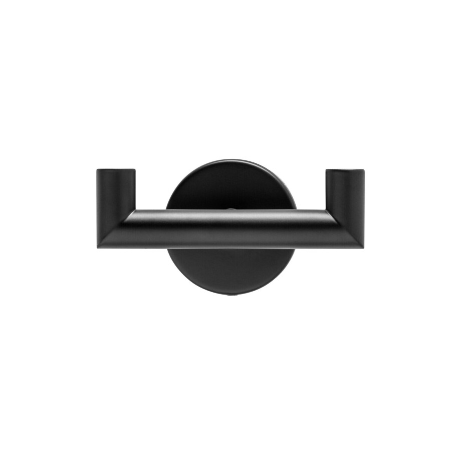 XIVADA Handdoekhaakje Seme - Met schroefset - Rvs - Zwart - 1 stuks XIVADA Handdoekhaakje Seme - Met schroefset - Rvs - Zwart - 1 stuks afbeelding 1