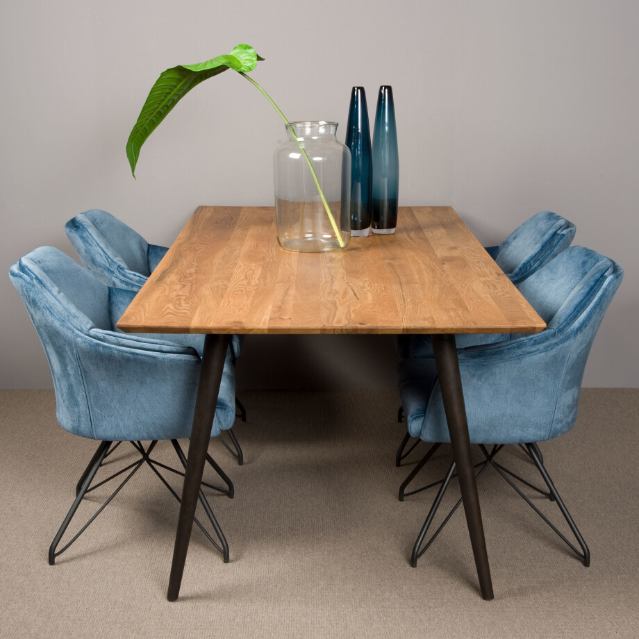 Tower Living Eettafel 'Bresso' Eiken, 180 x 90 cm Tower Living Eettafel 'Bresso' Eiken, 180 x 90 cm afbeelding 1