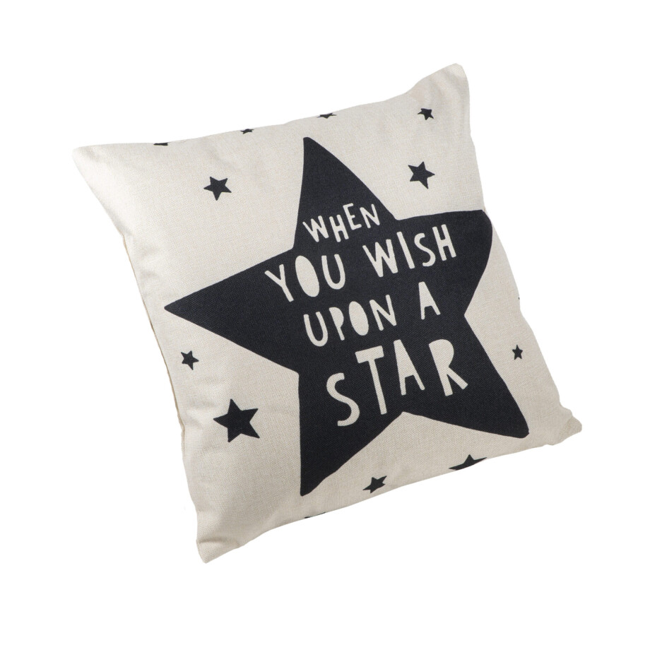 QUVIO Sierkussen Ster - Gevuld - Polyester - 45 x 45 cm afbeelding 1