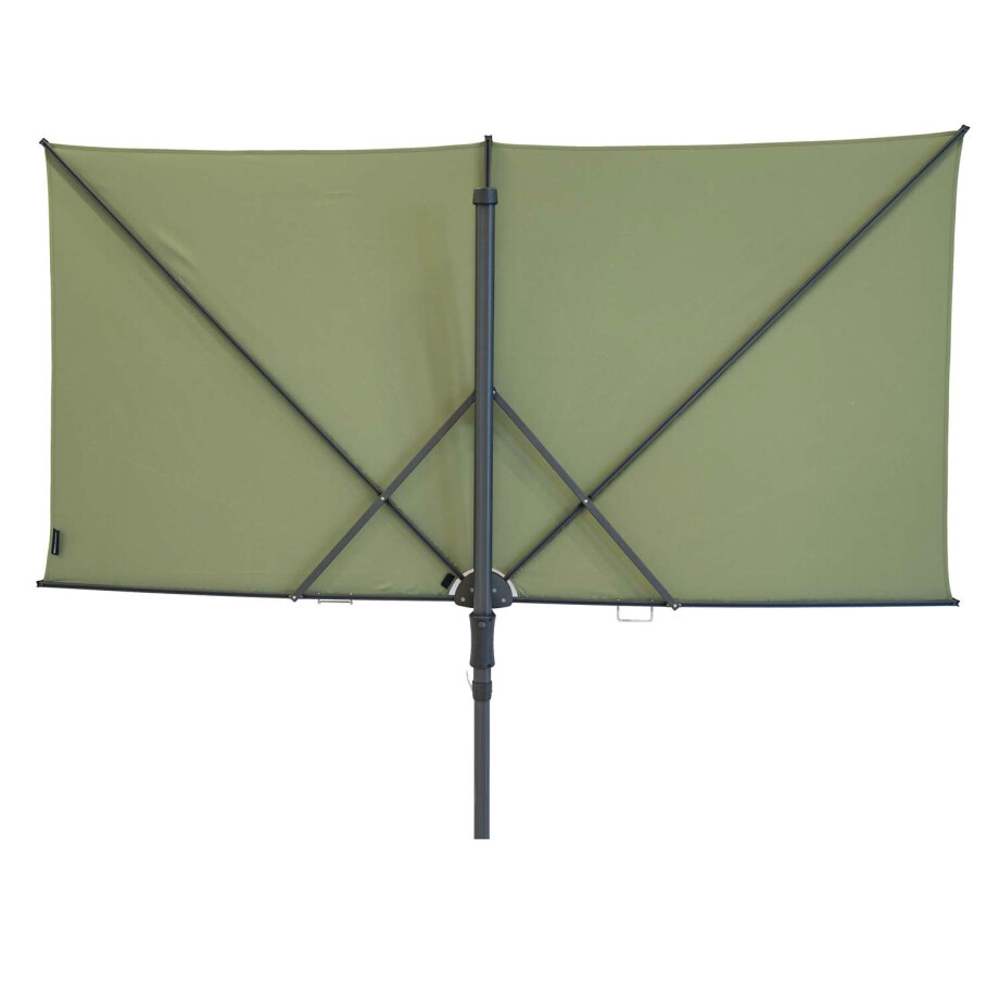 Vrijhangende zweefparasol Sun Square 250x125 (Sage green) afbeelding 