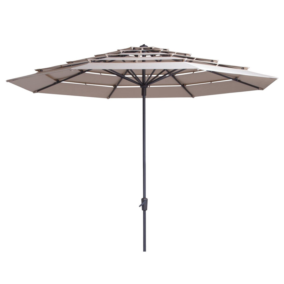 Parasol Syros open air 350cm (ecru) afbeelding 