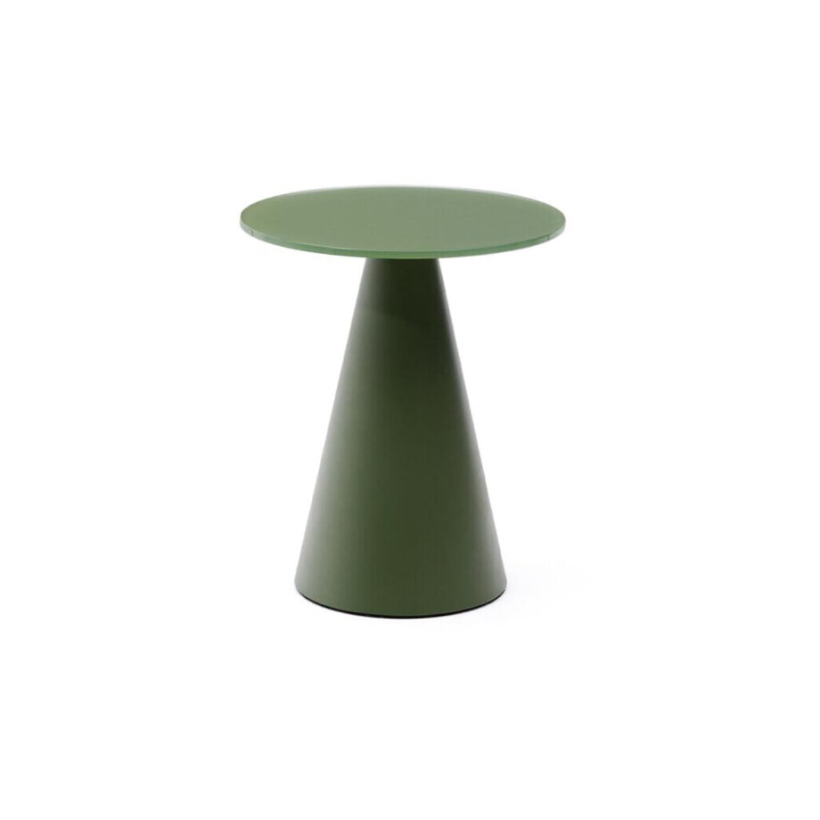 Kave Home Ronde Bijzettafel 'Wilshire' 30cm, kleur Donkergroen Kave Home Ronde Bijzettafel 'Wilshire' 30cm, kleur Donkergroen afbeelding 1