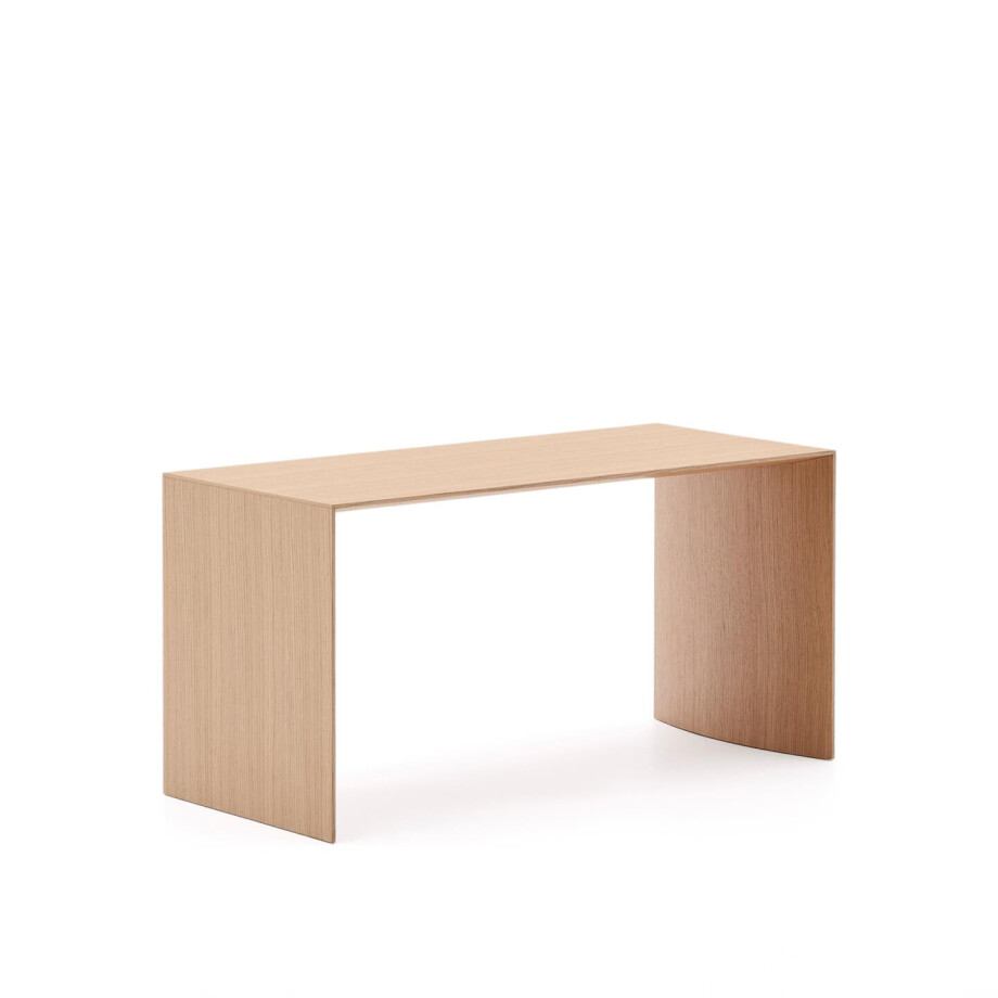 Kave Home Salontafel 'Litto' Eiken, 90 x 45cm, kleur Naturel Kave Home Salontafel 'Litto' Eiken, 90 x 45cm, kleur Naturel afbeelding 1