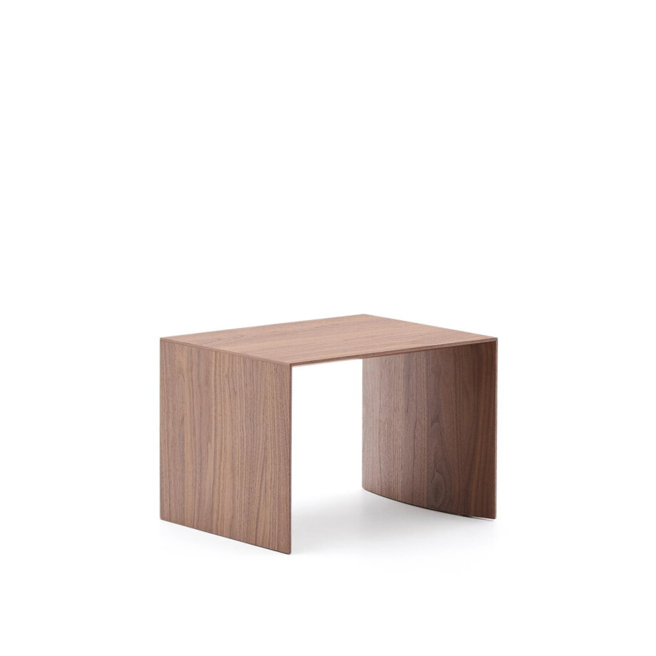Kave Home Bijzettafel 'Litto' Walnoot, 55 x 40cm, kleur Bruin afbeelding 1