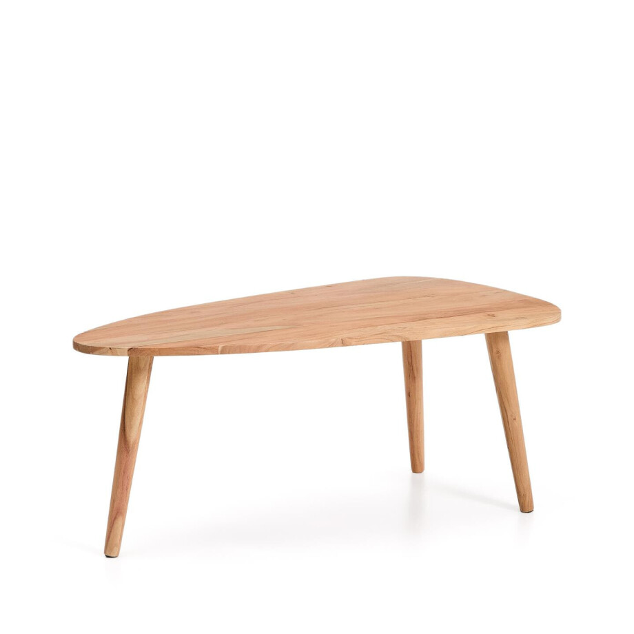 Kave Home Organische Salontafel 'Duvani' Acaciahout, 110 x 60cm afbeelding 