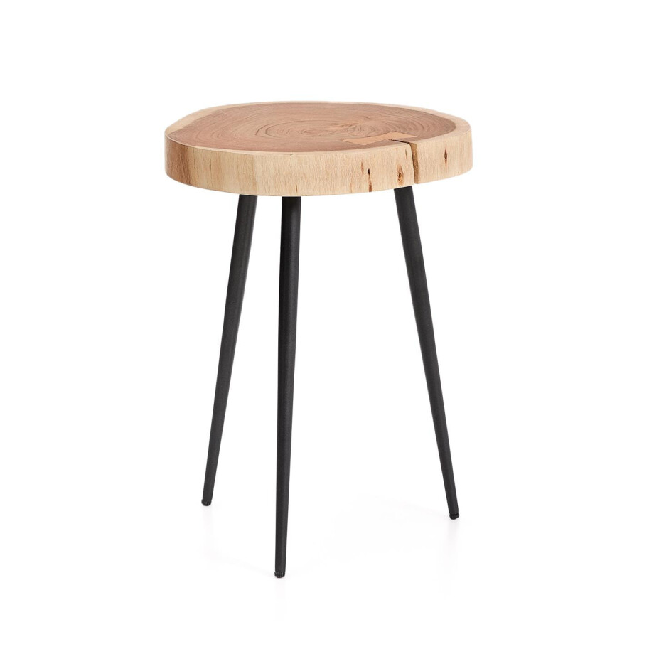 Kave Home Ronde Bijzettafel 'Tanive' Acaciahout, 35cm afbeelding 
