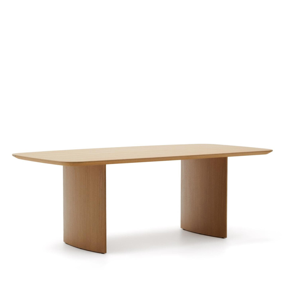 Kave Home Eettafel 'Litto' Deens ovaal, Eiken, 240 x 100cm Kave Home Eettafel 'Litto' Deens ovaal, Eiken, 240 x 100cm afbeelding