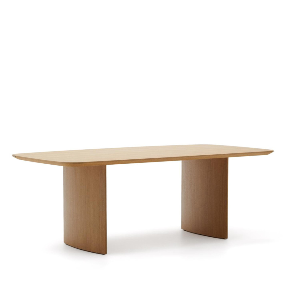 Kave Home Eettafel 'Litto' Deens ovaal, Eiken, 240 x 100cm afbeelding 