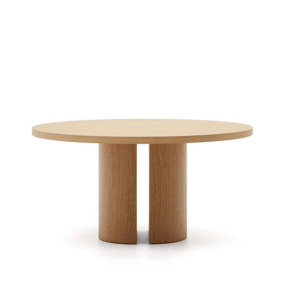 Kave Home Ronde Eettafel 'Nealy' Eikenfineer, 150cm afbeelding 1
