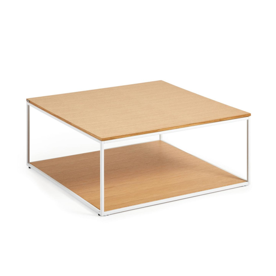 Kave Home Salontafel 'Yoana' Eikenhout, 80 x 80cm afbeelding 