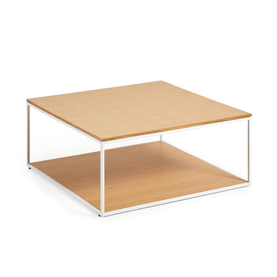 Kave Home Salontafel 'Yoana' Eikenhout, 80 x 80cm Kave Home Salontafel 'Yoana' Eikenhout, 80 x 80cm afbeelding
