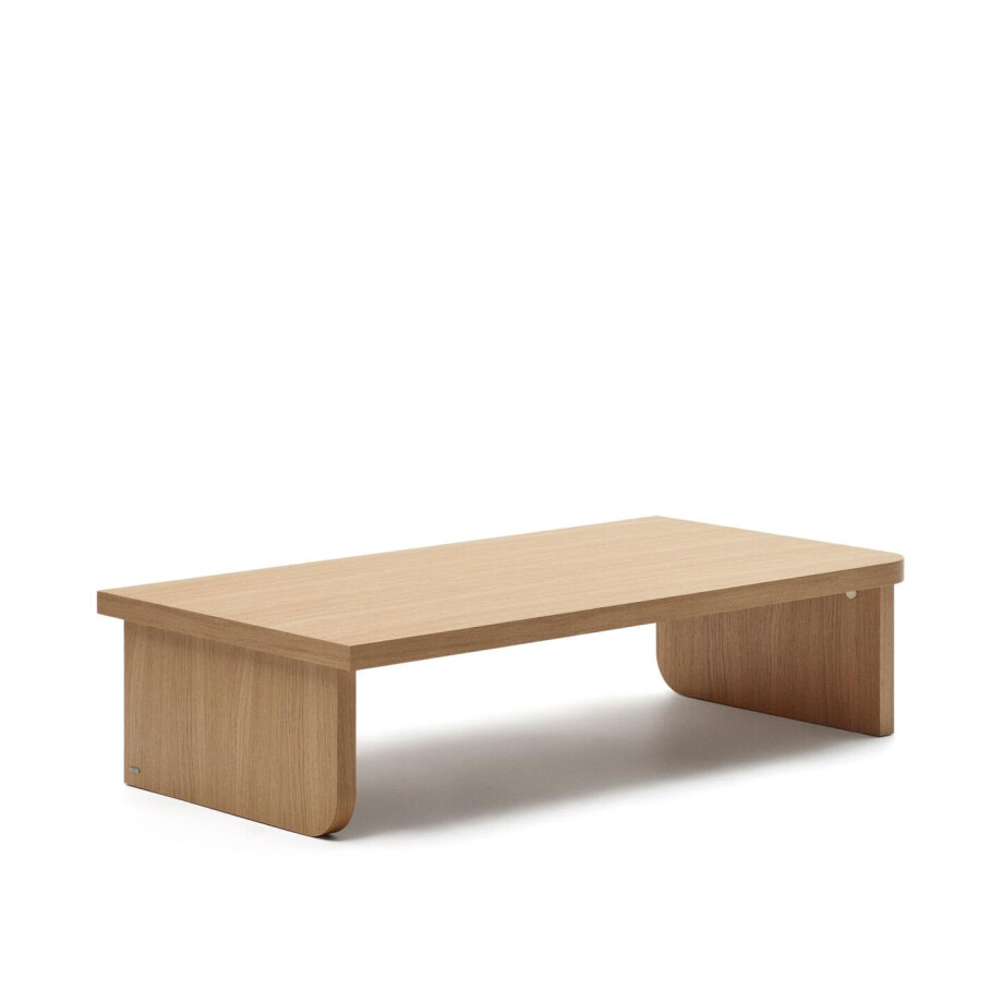 Kave Home Salontafel 'Oaq' Eiken, 140 x 75cm Kave Home Salontafel 'Oaq' Eiken, 140 x 75cm afbeelding