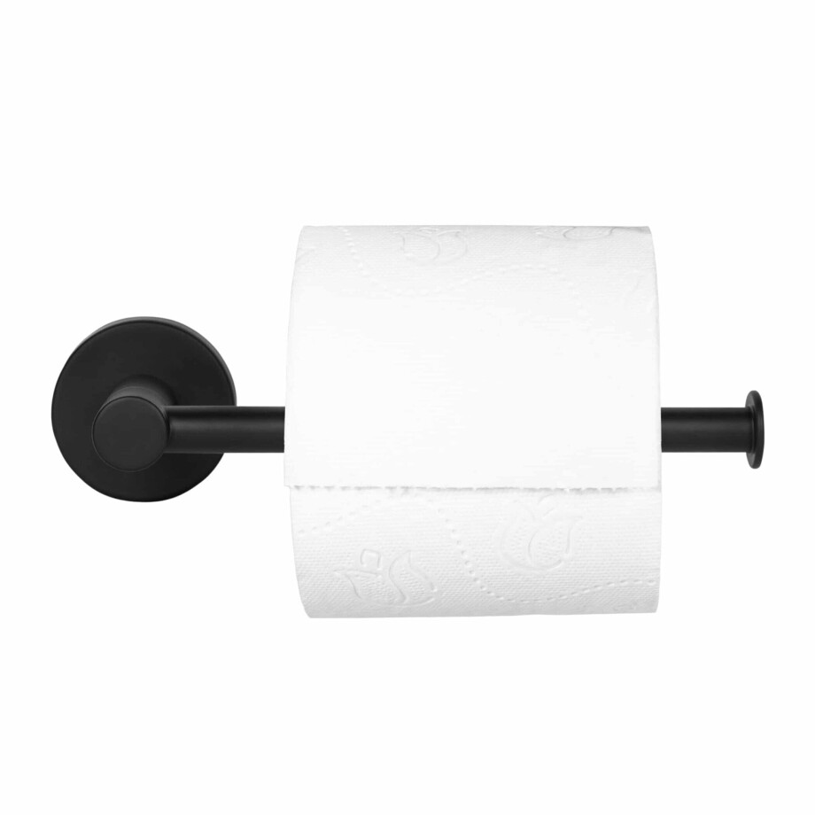 QUVIO Wc rolhouder - Modern - Zwart QUVIO Wc rolhouder - Modern - Zwart afbeelding 1