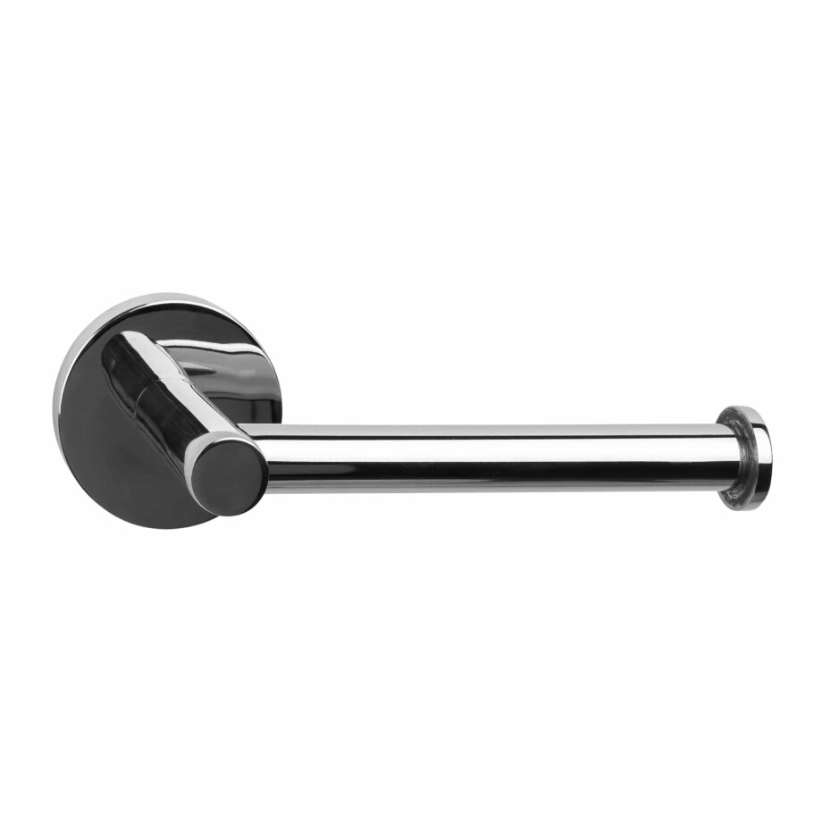 QUVIO Toiletrolhouder - RVS - 6 x 16 x 8 cm - Zilver afbeelding 1