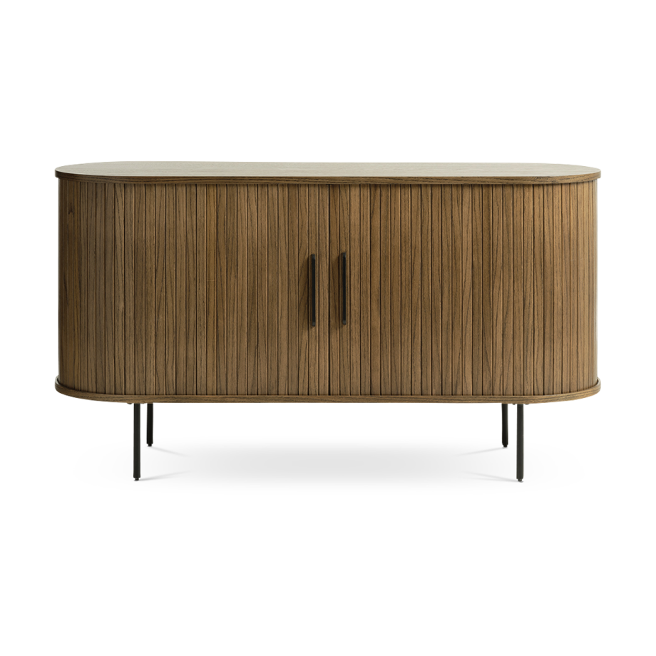 Lenn houten sideboard gerookt eiken - 140 x 45 cm afbeelding 1