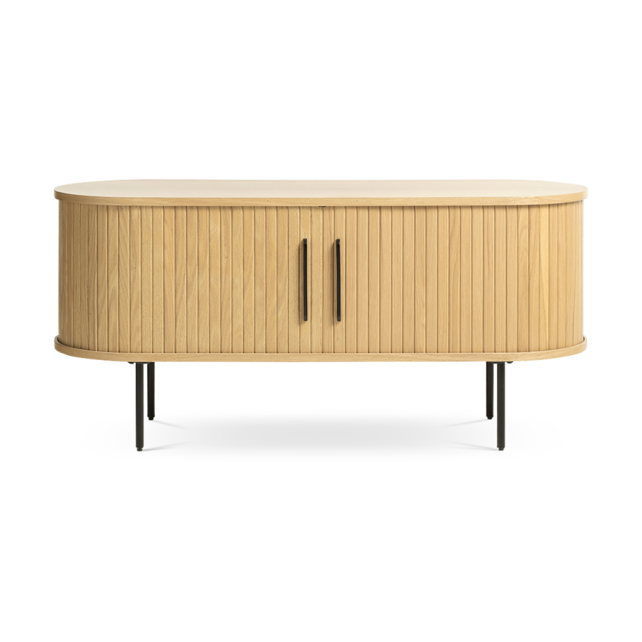 Lenn houten tv meubel naturel - 120 x 40 cm afbeelding 1