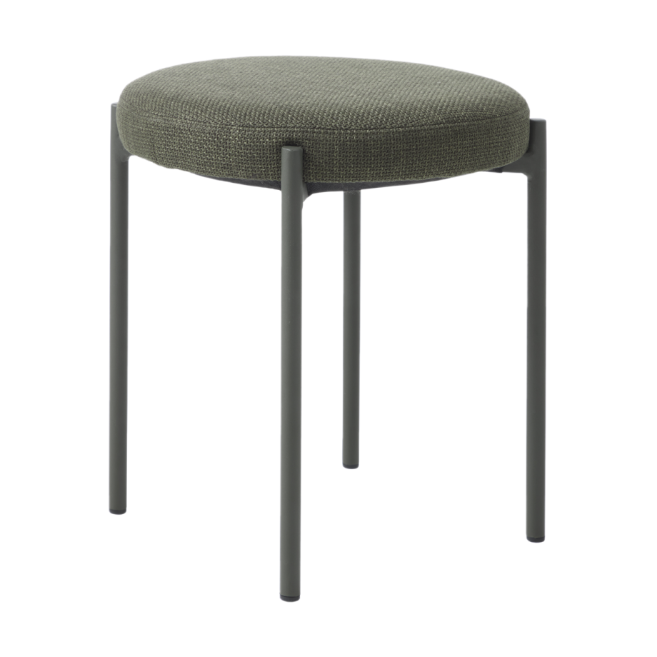 Pico metalen krukje groen - met olijfgroene zitting - 48 cm Pico metalen krukje groen - met olijfgroene zitting - 48 cm afbeelding 1