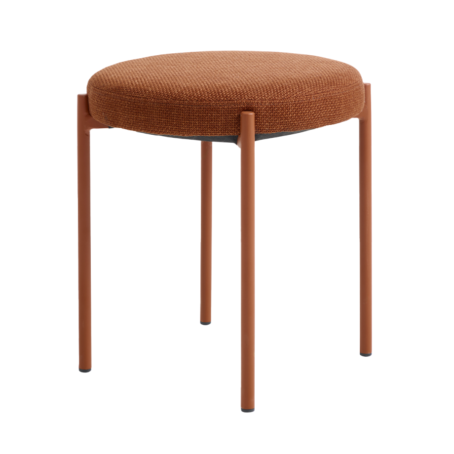 Pico metalen krukje bruin - met roestbruine zitting - 48 cm Pico metalen krukje bruin - met roestbruine zitting - 48 cm afbeelding 1