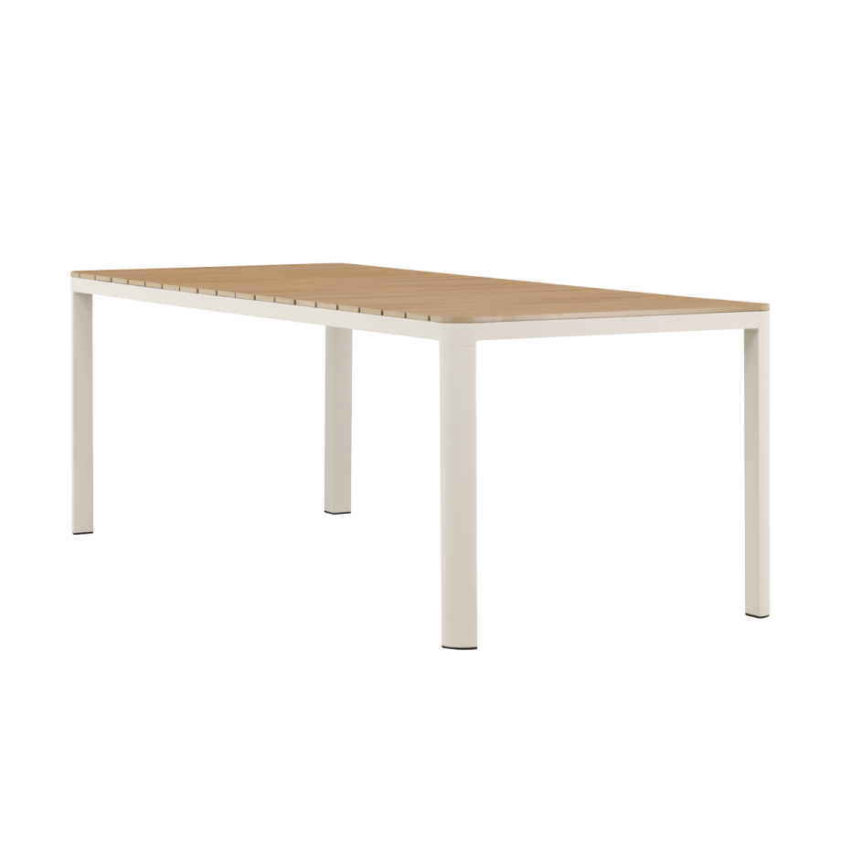 Ingo polywood tuintafel beige - 210 x 90 cm Ingo polywood tuintafel beige - 210 x 90 cm afbeelding 1