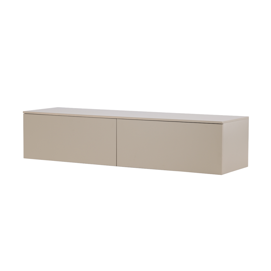 Leona houten dressoir beige - 160 x 35 cm Leona houten dressoir beige - 160 x 35 cm afbeelding 1