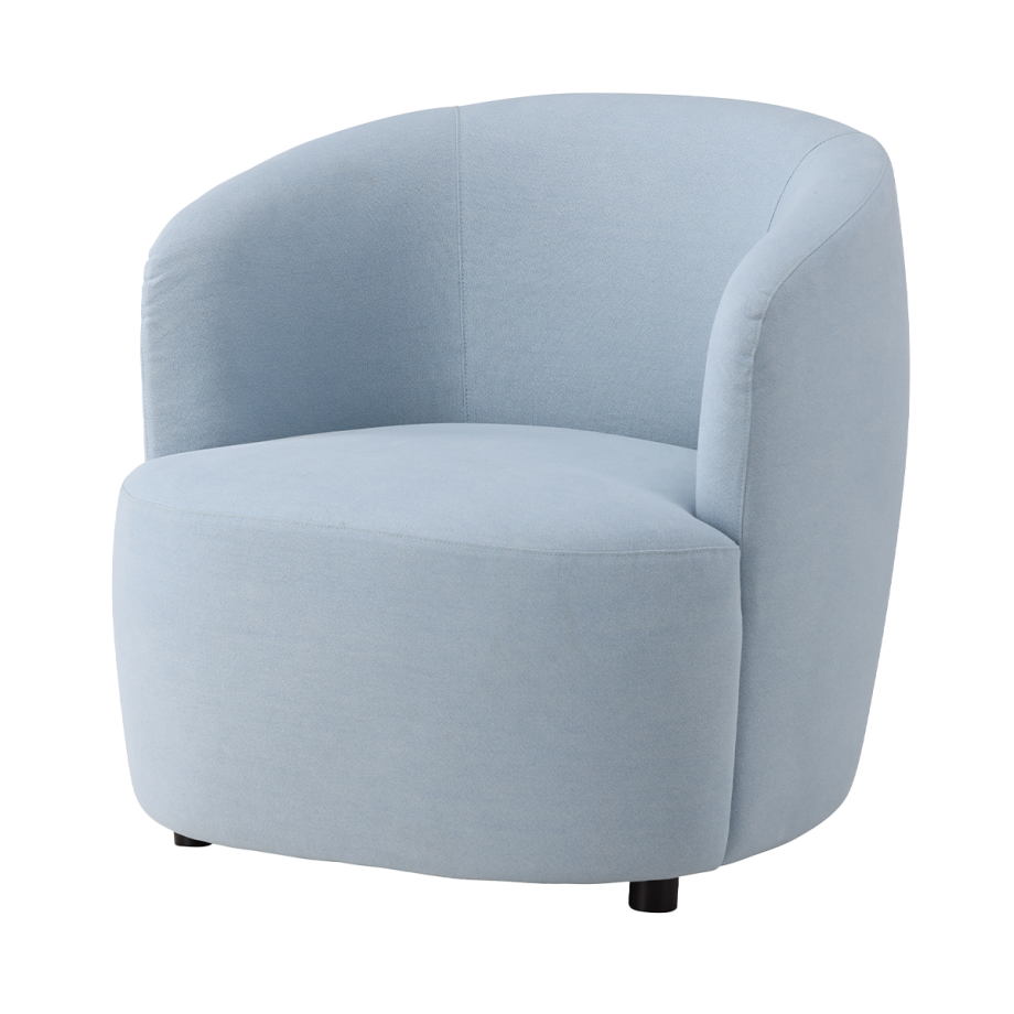Boyd linnen fauteuil blauw Boyd linnen fauteuil blauw afbeelding 1