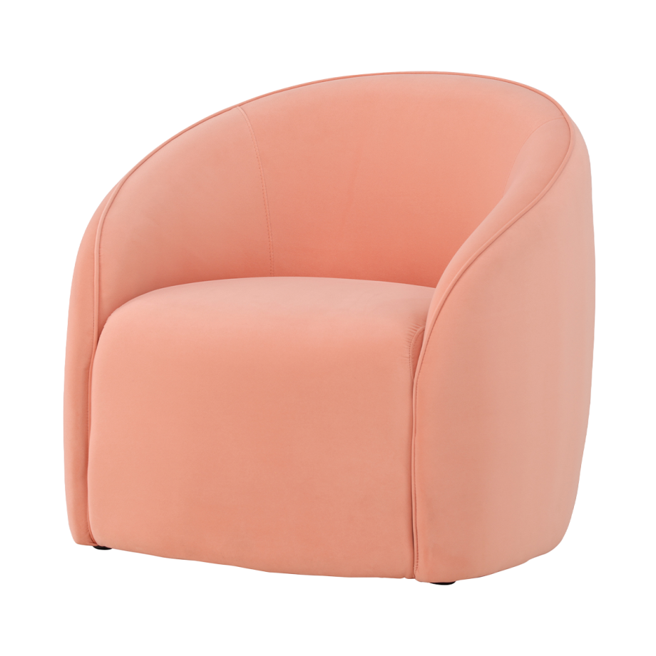 Giselle gestoffeerde fauteuil roze afbeelding 1