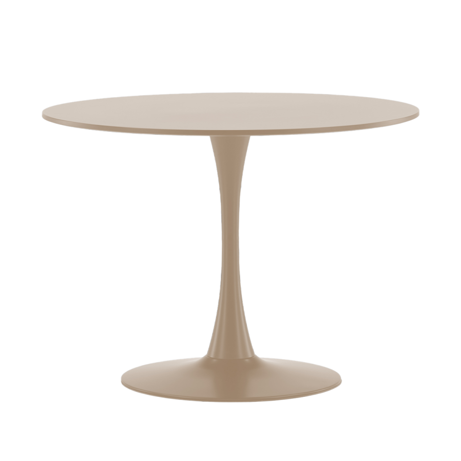 Amy houten eettafel beige - Ø100 cm Amy houten eettafel beige - Ø100 cm afbeelding 1