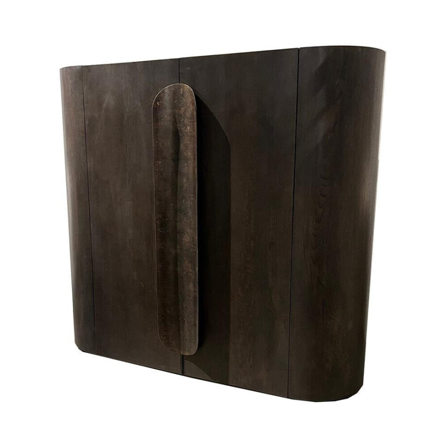 Tower Living Opbergkast 'Allure' Eiken, 140 x 150cm, kleur Donkerbruin afbeelding 1