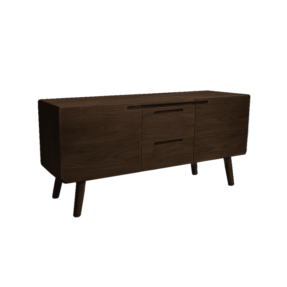 Tower Living Dressoir 'Aura' Acaciahout, 160cm, kleur Espresso afbeelding 1
