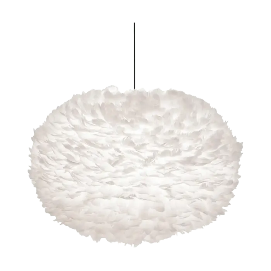 Eos XX-large hanglamp white - met koordset zwart - Ø 110 cm afbeelding 1