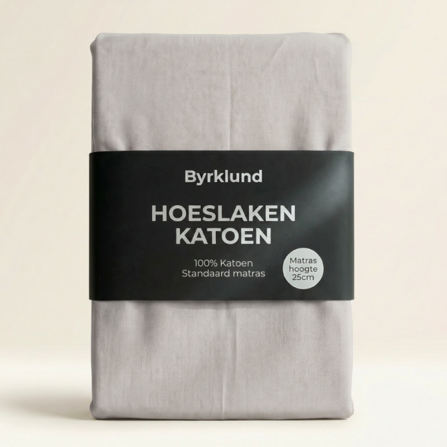 Hoeslaken Katoen - Off White - 140x200cm - Off White - Byrklund - Dekbed-Discounter.nl Hoeslaken Katoen - Off White - 140x200cm - Off White - Byrklund - Dekbed-Discounter.nl afbeelding