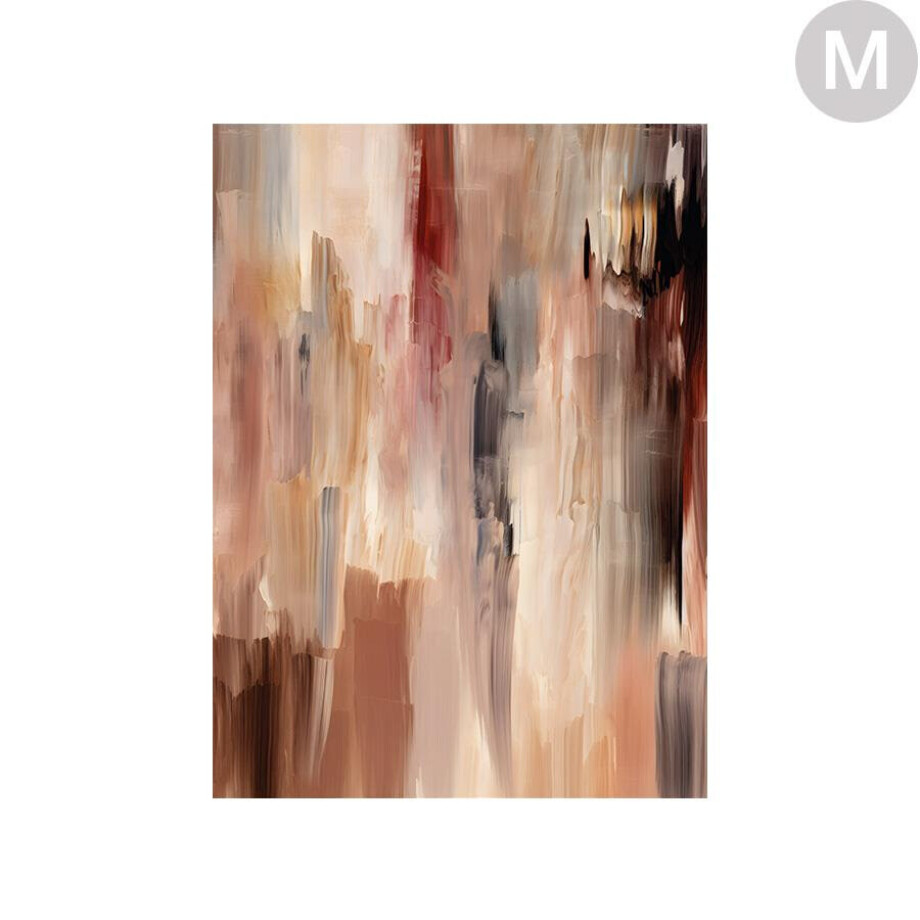 Urban Cotton Wandkleed 'Monterosso' in zwart frame, Medium, 110 x 145cm afbeelding 