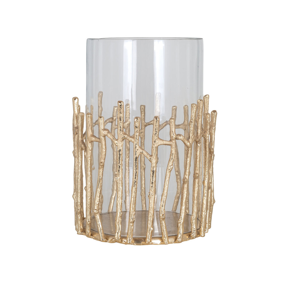 Richmond Windlicht 'Loretta' 32cm, kleur Goud Richmond Windlicht 'Loretta' 32cm, kleur Goud afbeelding 1