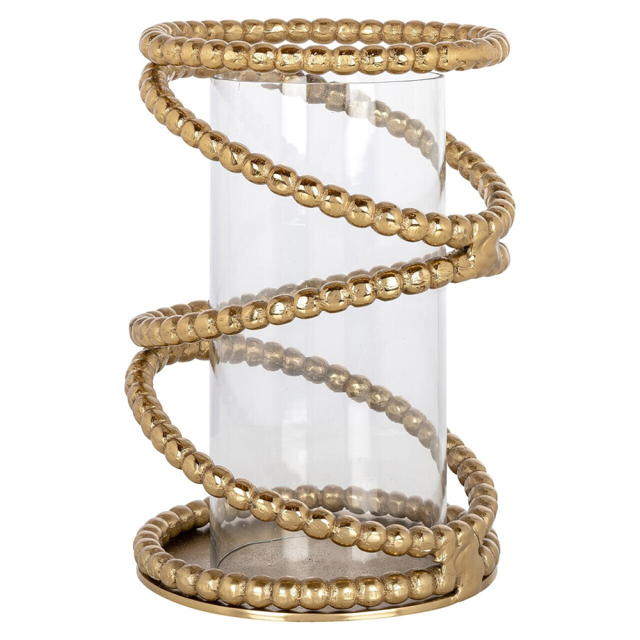 Richmond Windlicht 'Jaden' 30cm hoog, kleur Brushed Gold Richmond Windlicht 'Jaden' 30cm hoog, kleur Brushed Gold afbeelding 1