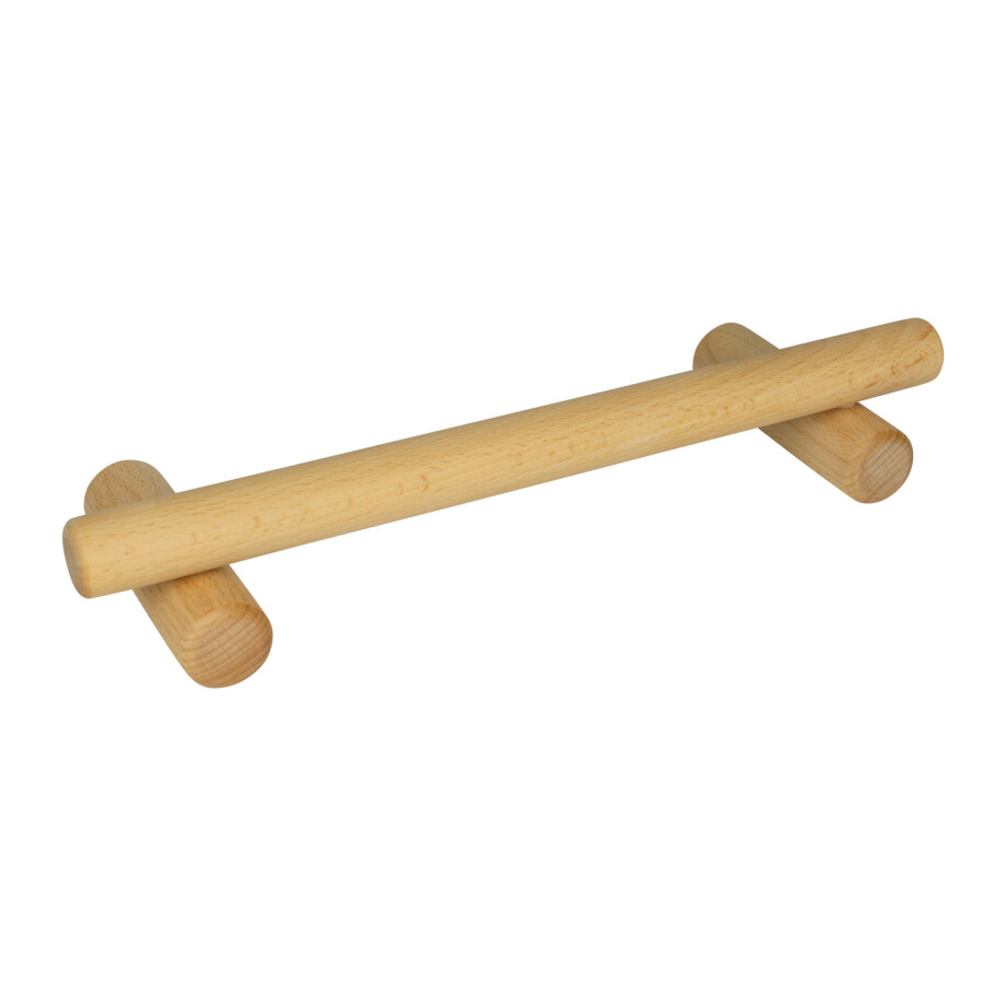 QUVIO Kledingrek voor wand - Hout - 30 cm - Bruin QUVIO Kledingrek voor wand - Hout - 30 cm - Bruin afbeelding 1