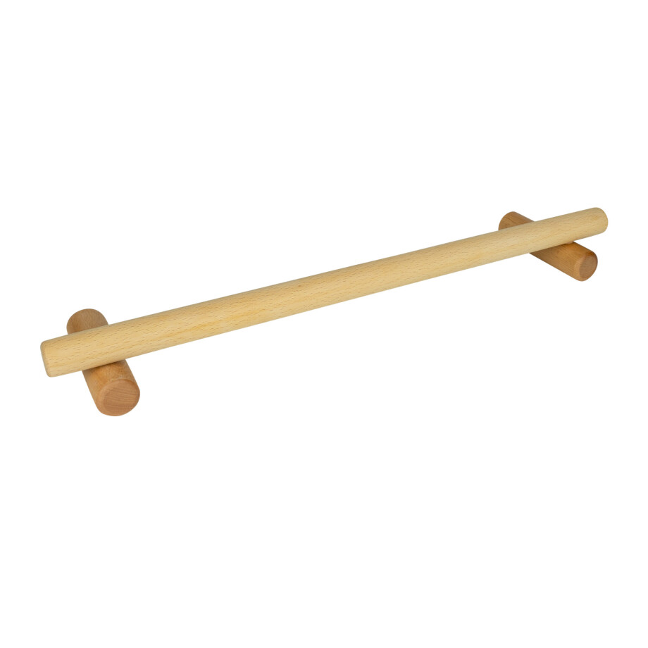 QUVIO Kledingrek voor wand - Hout - 45 cm - Bruin afbeelding 1