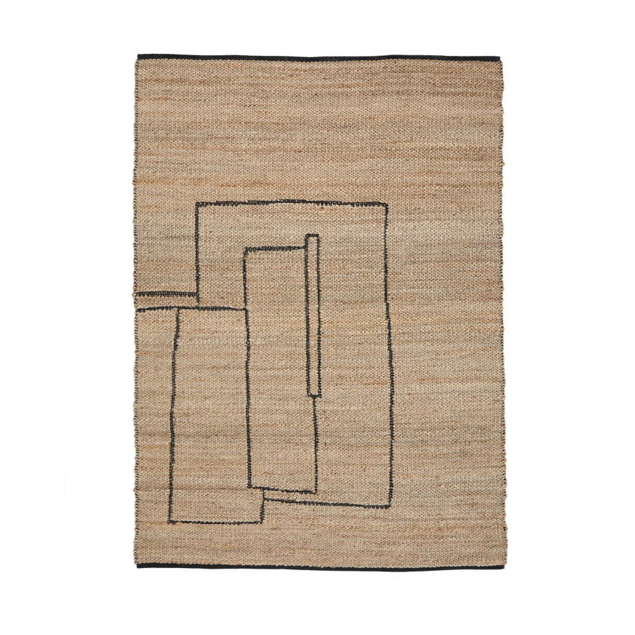 Kave Home Vloerkleed 'Velira' Jute, 200 x 300cm Kave Home Vloerkleed 'Velira' Jute, 200 x 300cm afbeelding 1