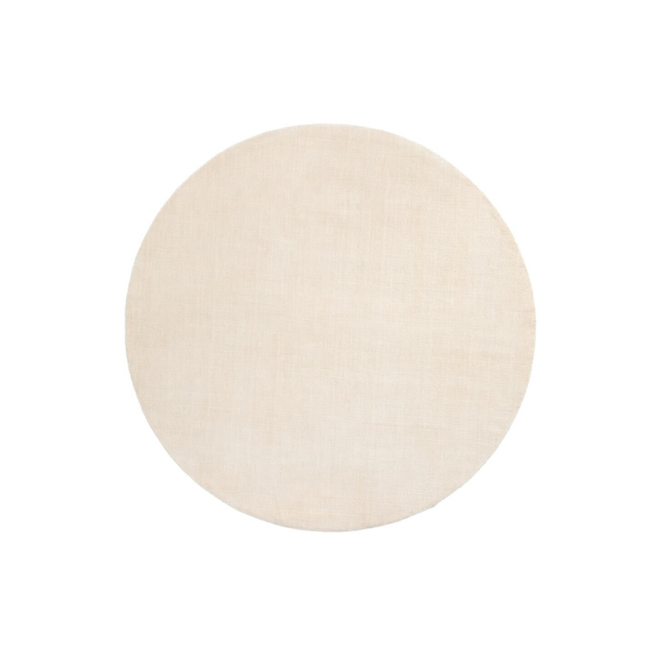 Kave Home Rond Vloerkleed 'Empuries' 200cm, kleur Beige afbeelding 1