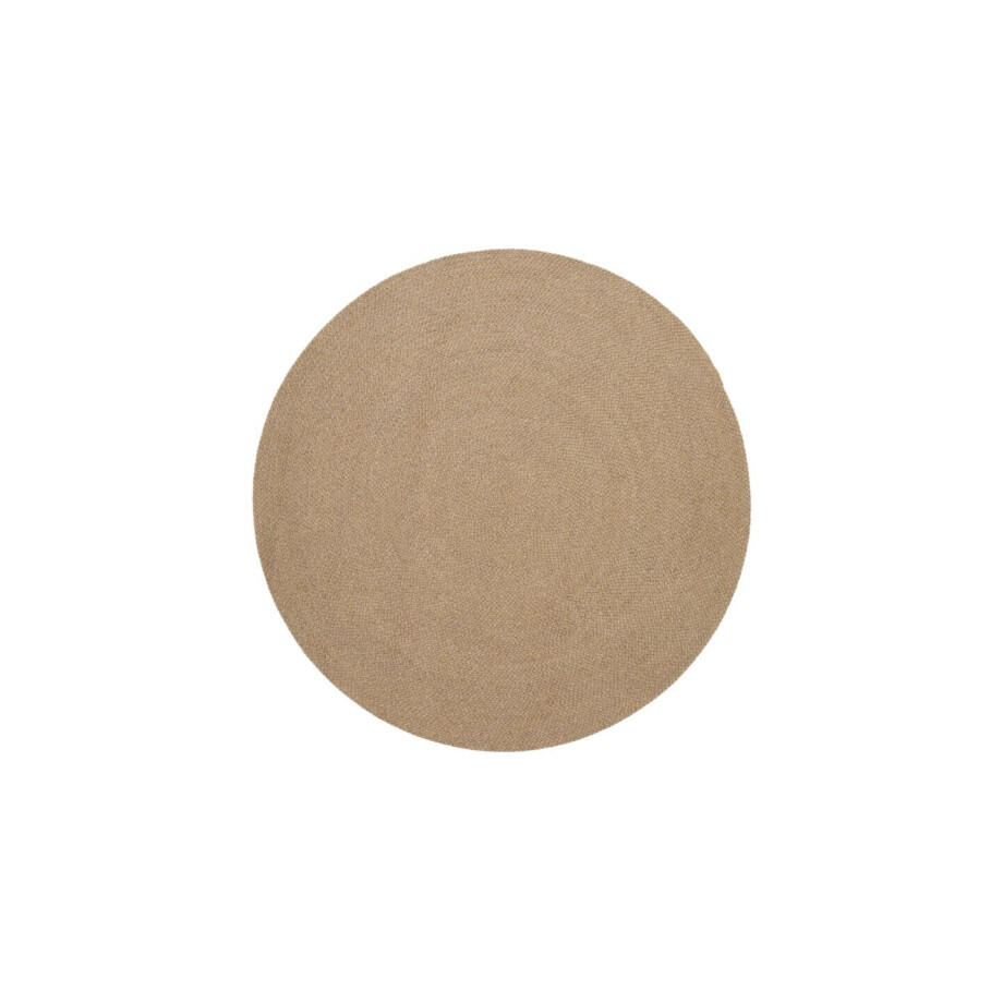 Kave Home Rond Vloerkleed 'Despas' 150cm, kleur Beige afbeelding 1